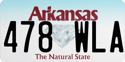 AR license plate 478WLA
