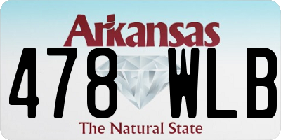 AR license plate 478WLB