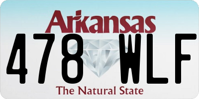 AR license plate 478WLF