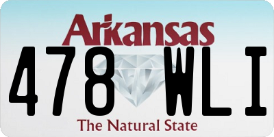 AR license plate 478WLI