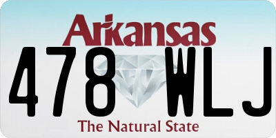 AR license plate 478WLJ