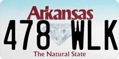 AR license plate 478WLK