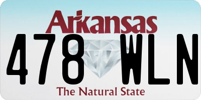 AR license plate 478WLN