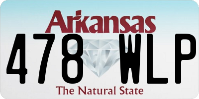 AR license plate 478WLP