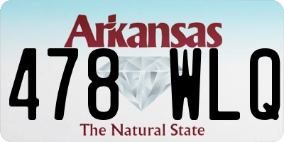 AR license plate 478WLQ