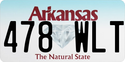 AR license plate 478WLT