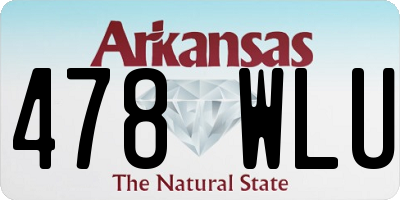 AR license plate 478WLU