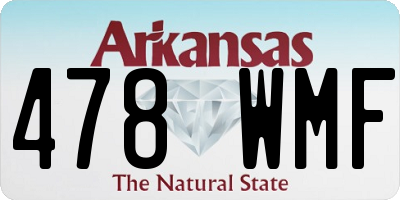 AR license plate 478WMF