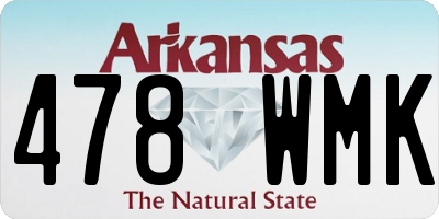 AR license plate 478WMK