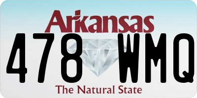 AR license plate 478WMQ