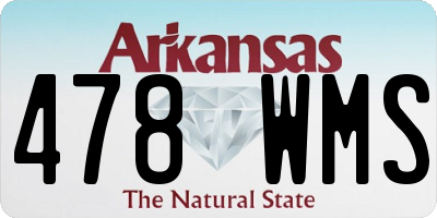 AR license plate 478WMS