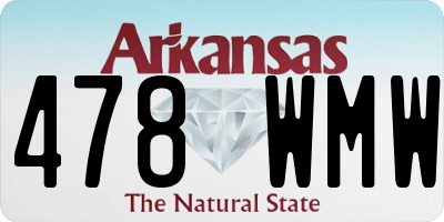 AR license plate 478WMW