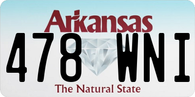AR license plate 478WNI