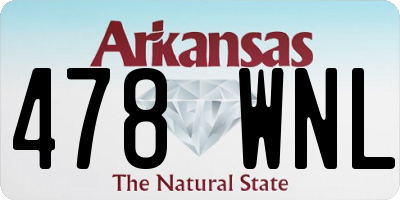 AR license plate 478WNL