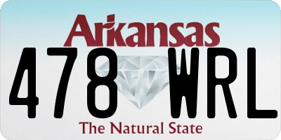 AR license plate 478WRL