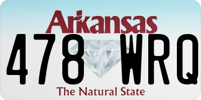 AR license plate 478WRQ