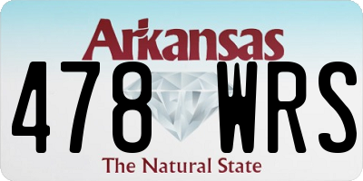 AR license plate 478WRS