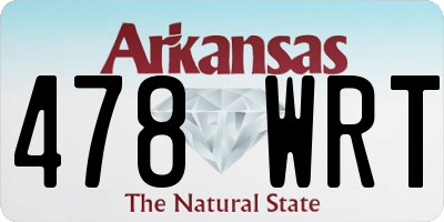 AR license plate 478WRT