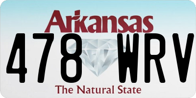 AR license plate 478WRV