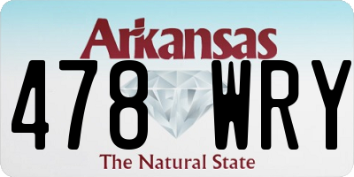 AR license plate 478WRY