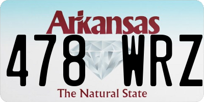 AR license plate 478WRZ