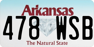 AR license plate 478WSB