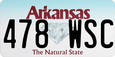 AR license plate 478WSC