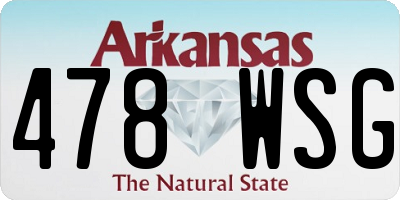 AR license plate 478WSG