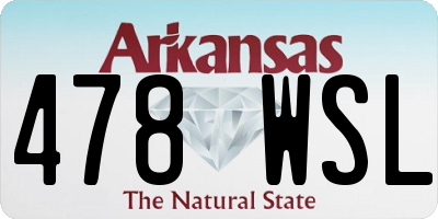AR license plate 478WSL