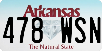 AR license plate 478WSN