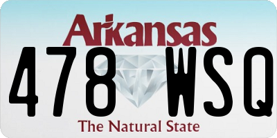 AR license plate 478WSQ