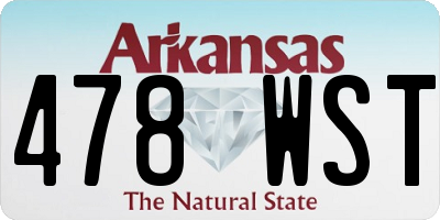 AR license plate 478WST