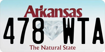 AR license plate 478WTA