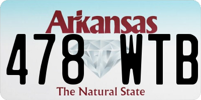 AR license plate 478WTB
