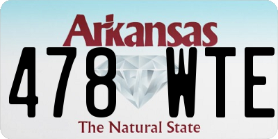 AR license plate 478WTE