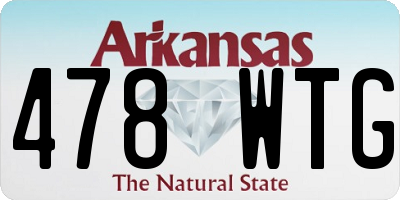 AR license plate 478WTG