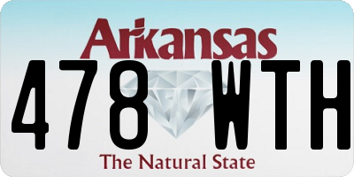 AR license plate 478WTH