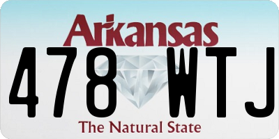 AR license plate 478WTJ