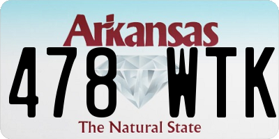AR license plate 478WTK
