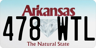 AR license plate 478WTL