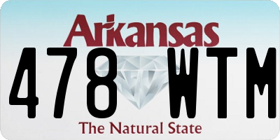 AR license plate 478WTM
