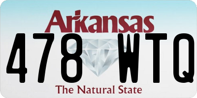 AR license plate 478WTQ