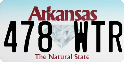 AR license plate 478WTR