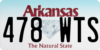 AR license plate 478WTS