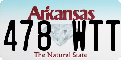 AR license plate 478WTT