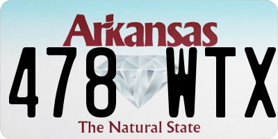 AR license plate 478WTX