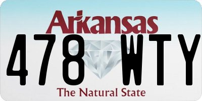 AR license plate 478WTY