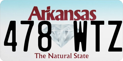 AR license plate 478WTZ