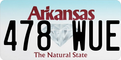 AR license plate 478WUE