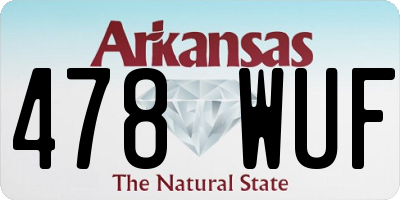 AR license plate 478WUF